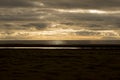 Seascape on the West Cumbria coast at dusk.