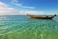 Seascape whith a fisherman's boat in Thailand Royalty Free Stock Photo