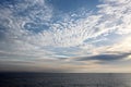 Seascapes. Various kinds of colorful blue sky, sun, clouds and open spaces of the world ocean.