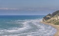 Seascape of a North Corfu shore. Royalty Free Stock Photo