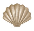 Seashell. 3d illustration Royalty Free Stock Photo