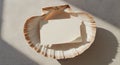 Seashell Mockup with Blank Notecard Royalty Free Stock Photo