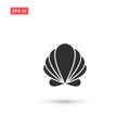 Seashell icon vector isolated Royalty Free Stock Photo