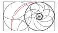 Seashell spiral pattern. Marine life, nature design, ocean pattern vector design Generative AI