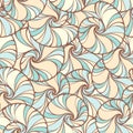Seashells vector seamless pattern Royalty Free Stock Photo