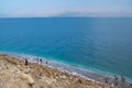 The seashore of the Dead Sea in Israel Royalty Free Stock Photo