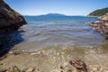 Seashore landscape in summer at Larrabee State Park in Bellingham Washington Royalty Free Stock Photo