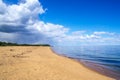 Seashore landscape witn beach in Simrishamn, south Sweden