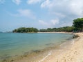 Seashore in Palawan Beach at Sentosa Island Singapore Royalty Free Stock Photo