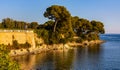 Saint-Jean-Cap-Ferrat resort town on Cap Ferrat cape at French Riviera of Mediterranean Sea in France Royalty Free Stock Photo