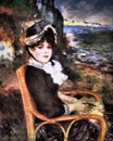 By the Seashore print by Pierre-Auguste Renoir