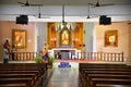 Seashore St. Anthony\'s Shrine Church inside view during sunday mass. chennai church - indian Royalty Free Stock Photo