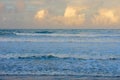 Seashores of New Zealand; beautiful seascape and bright blue ocean