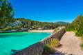 Seaside beach bay of Cala Romantica, Majorca Spain Royalty Free Stock Photo