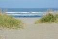 Seaside Beach And Pacific Ocean - Oregon Royalty Free Stock Photo