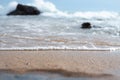 Seaside of a beautiful and serene beach. Preserved nature