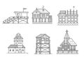 Seaside Buildings Set