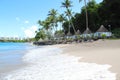 Seaside bungalows, Guadeloupe Royalty Free Stock Photo