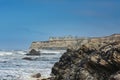 Half Moon Bay cliff Ritz Carlton Hotel California Royalty Free Stock Photo