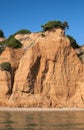 Seaside coastal erosion Royalty Free Stock Photo