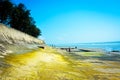 Seaside dam to protect land in Cox's Bazar Beach, which is the longest beach in the World Royalty Free Stock Photo