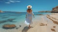 Seaside Elegance: A Luxurious Beach Getaway with a Stylish Twist. Generative AI