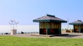 Seaside iconic shelters at Hove
