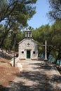 Seaside landscape on the Adriatic sea, croatia Royalty Free Stock Photo