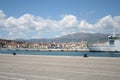 Seaside landscape on the Adriatic sea, croatia Royalty Free Stock Photo