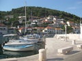 Seaside landscape on the Adriatic sea, croatia Royalty Free Stock Photo
