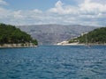 Seaside landscape on the Adriatic sea, croatia Royalty Free Stock Photo