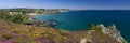 Seaside landscape near Crozon Royalty Free Stock Photo