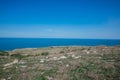 a seaside nature walk journey blue sky beautuful Royalty Free Stock Photo