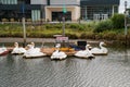 Swan paddleboat boat rentals available, to paddle along the Neawanna Creek and Necanicum River