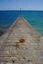 Seaside on the port of Carnac Royalty Free Stock Photo