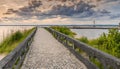 Seaside promenade Estonian town Haapsalu