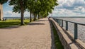 Seaside promenade Estonian town Haapsalu