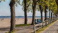 Seaside promenade Estonian town Haapsalu