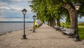 Seaside promenade Estonian town Haapsalu