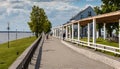 Seaside promenade at Estonian town