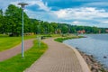 Seaside promenade at Juodkrante in Lithuania