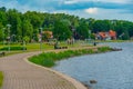 Seaside promenade at Juodkrante in Lithuania