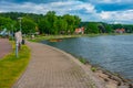 Seaside promenade at Juodkrante in Lithuania