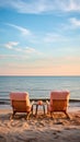 Seaside Relaxation, Soft light, Leading lines, Tranquility, Lounge chair