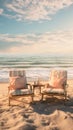 Seaside Relaxation, Soft light, Leading lines, Tranquility, Lounge chair