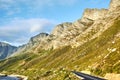 Seaside road at sunset Boland Mountain Complex, Western Cape Royalty Free Stock Photo