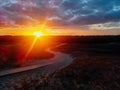 Seaside with sand dunes Royalty Free Stock Photo