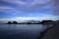 At the seaside of Sanxiantai in Taitung, Taiwan, it is a great place to watch the Pacific sunrise. Royalty Free Stock Photo