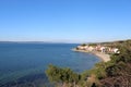 Seaside and seaside houses Royalty Free Stock Photo