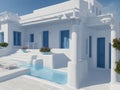 Seaside Splendor: Mykonos Retreat Royalty Free Stock Photo